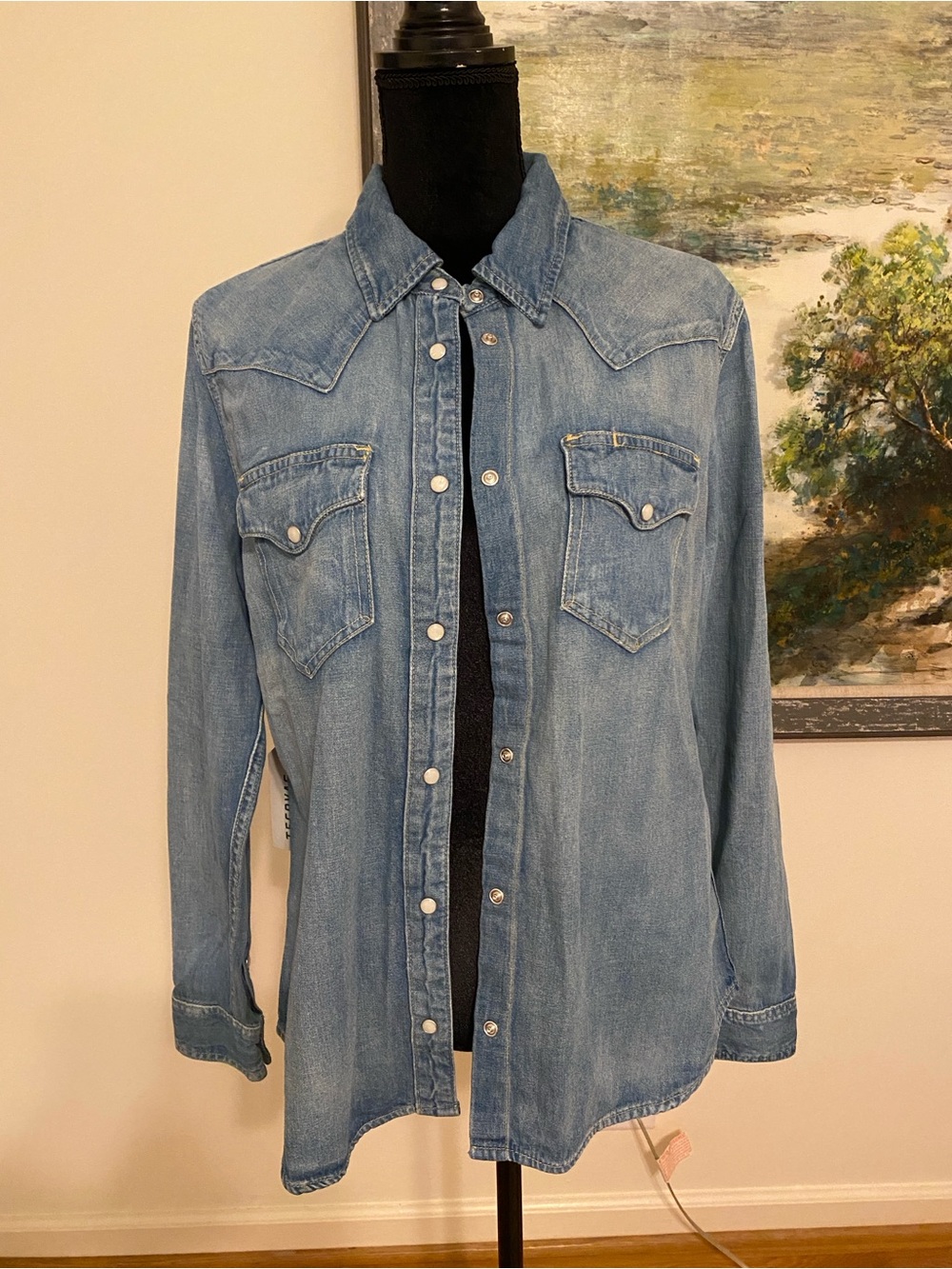 Tecovas NWT Classic Light Blue Denim Shirt -  women’s Western Style
